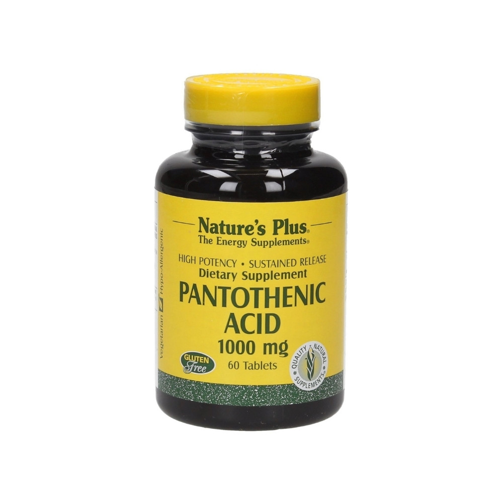 Natures Plus Pantothenic Acid 1000mg Sustained Release 